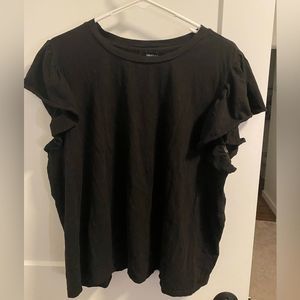 Black Blouse w Cute Sleeves